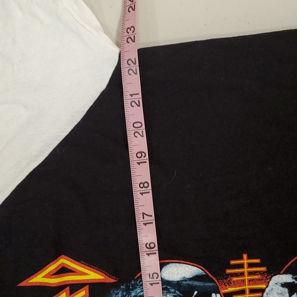 Def Leppard raglan concert tee XL Joe Rick Sav Vivian Phil 3/4 sleeves - Picture 4 of 5